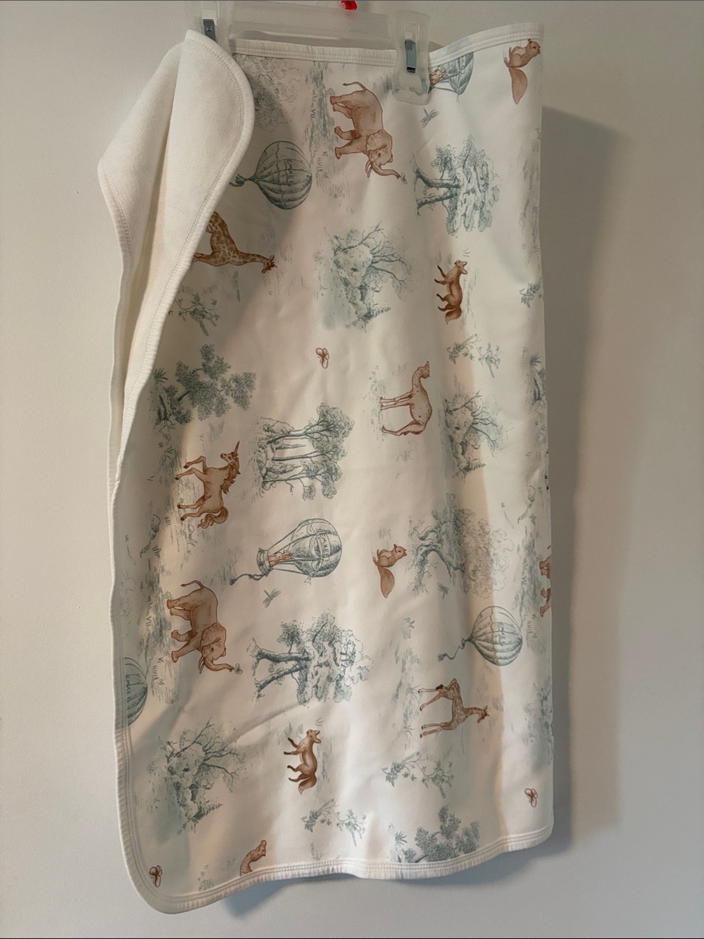 Kids White Woodland Animal Print Bottoms